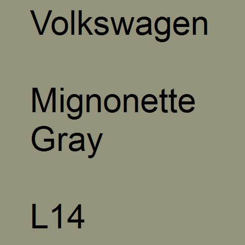 Volkswagen, Mignonette Gray, L14.